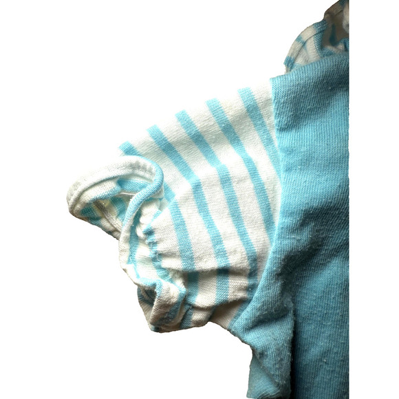 Busytown Romper Dress Infant Girls 6-9 Months Striped Cat Embroidered Vintage - Picture 5 of 5